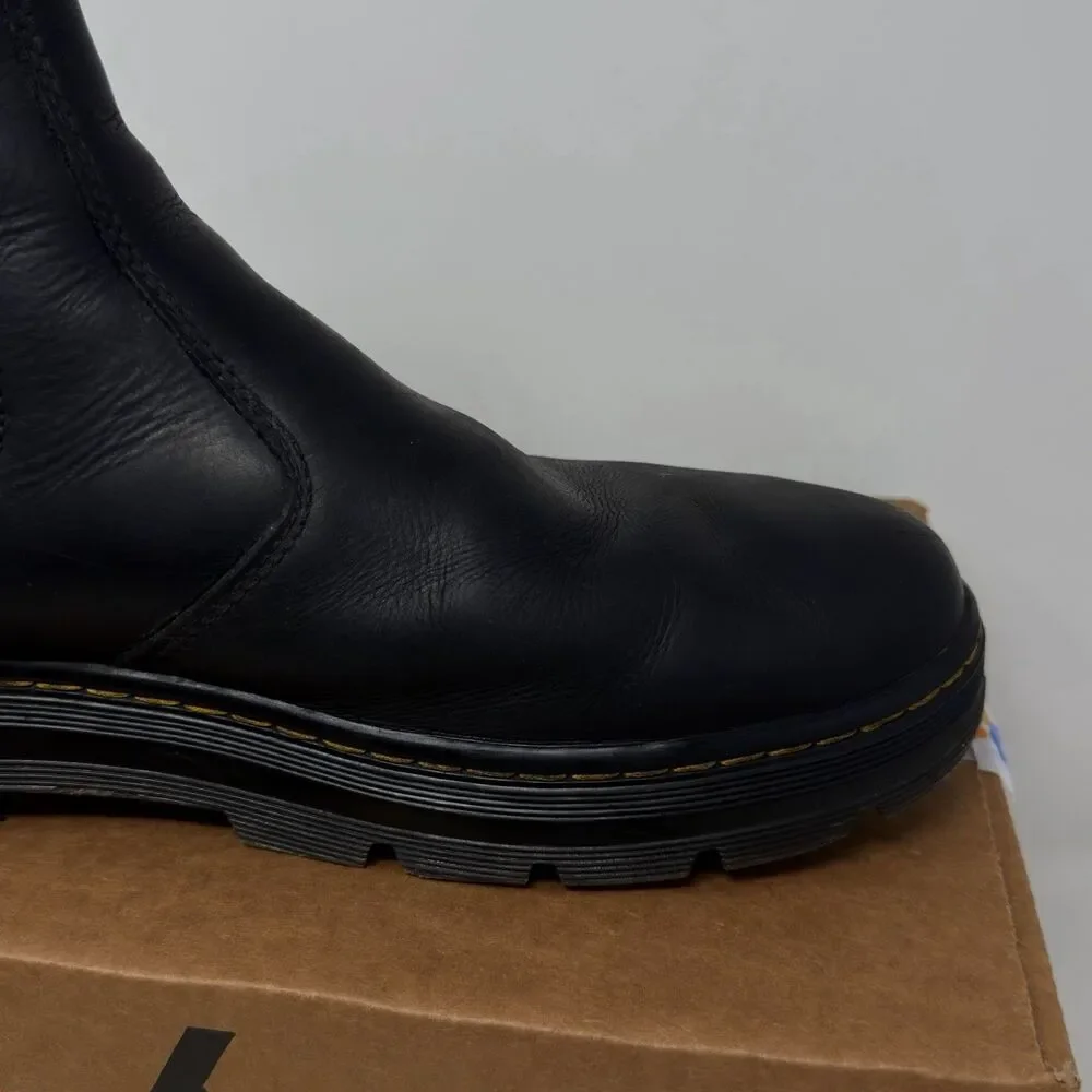 Dr. Martens Embury Chelsea Boots Black Leather Elastic Gore Men’s Size 12